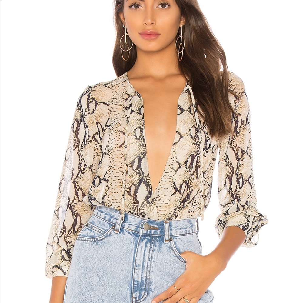 Snakeskin bodysuit